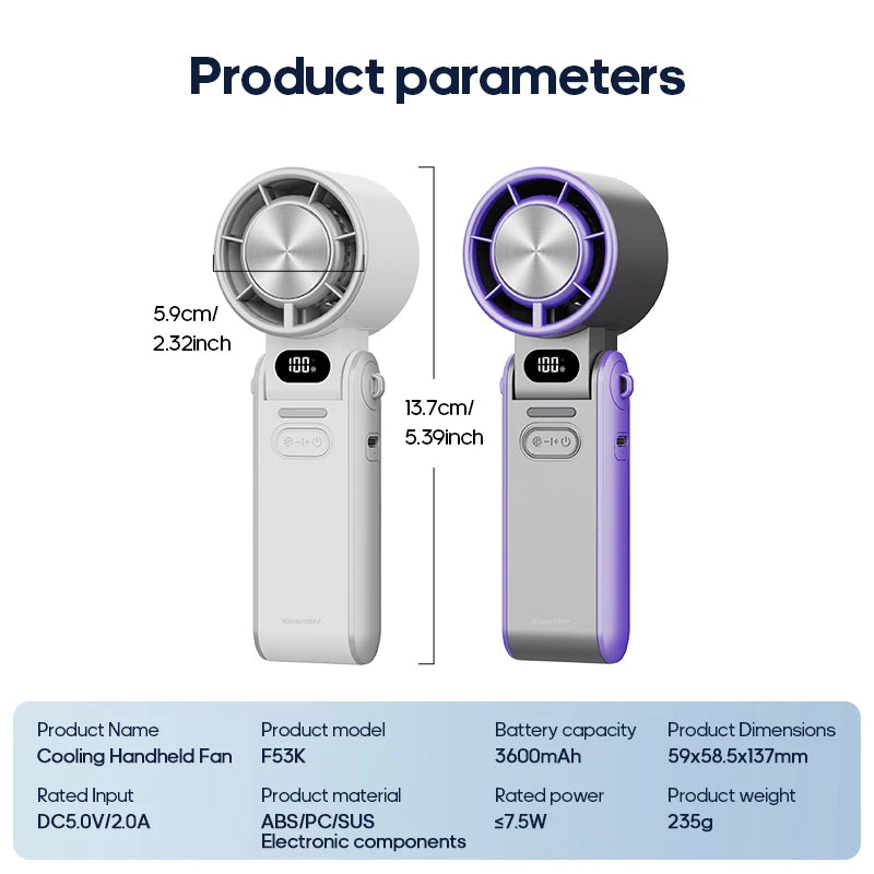 SummerMists™ Portable Handheld (Foldable or Non-Foldable) Mini AC Fan